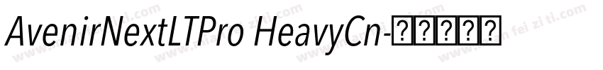 AvenirNextLTPro HeavyCn字体转换